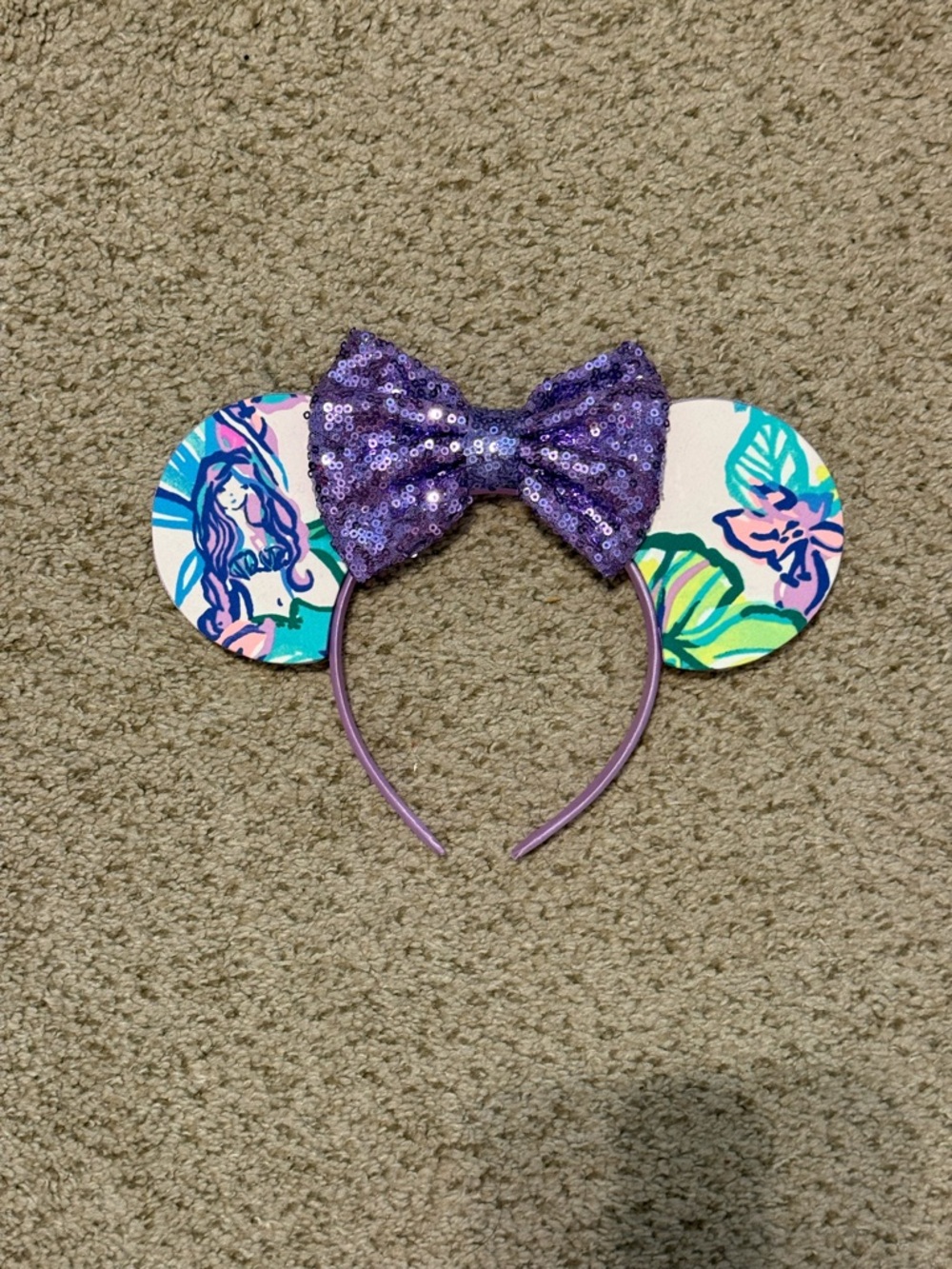 Lilly Pulitzer Mermaid in the Shade Print Minnie Ear Headband